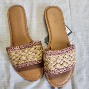 Women's Dez Woven Slide Sandals - Universal Thread Rose Pink Size 7 Slip On